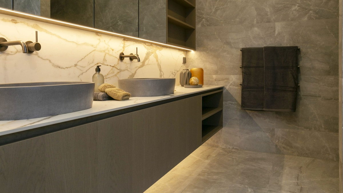 AT6 for Bathroom Cabinets and Floating Vanities   Project by Amuri Kitchens in Penny Homes Kokomea Park Show Home Taupo   EBOSS