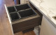 Tanova Designer Series Kitchen Waste  Bin for 600mm Cabinet. Project by Kitchen Mania West Auckland