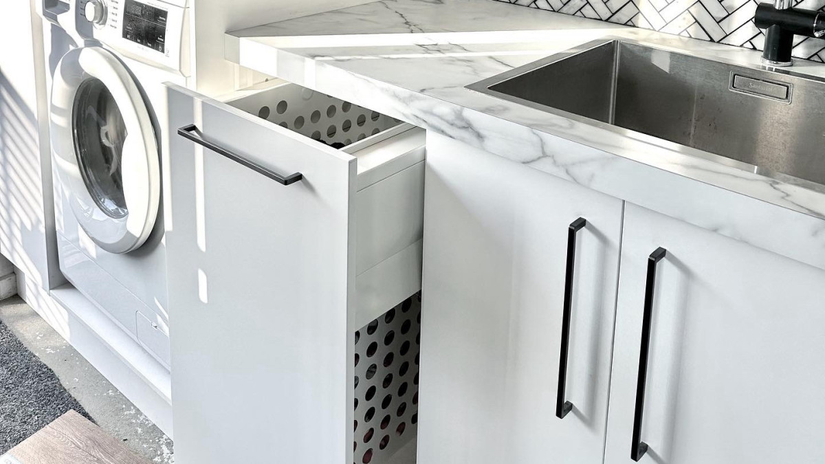Tanova Designer Series Laundry Hamper   Project by Adapt Kitchens