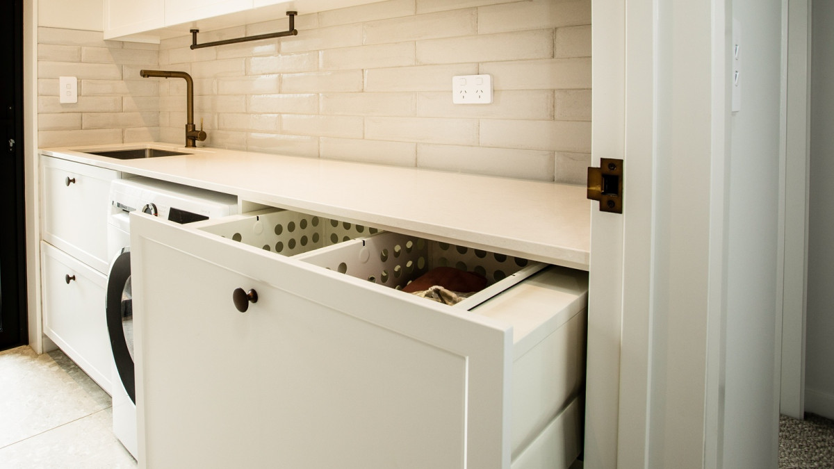 Tanova Designer Series Laundry Hamper   Project by Fiordland Joinery