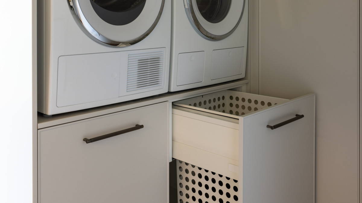 Tanova Designer Series Laundry Hamper   Project by KAS Design by Nicola Manning Photo Mark Scowen Photography