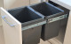 Tanova Simplex Kitchen Waste Bin for 350mm Cabinets. Project by Eclipse Joinery