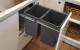 Tanova Simplex Kitchen Waste Bin for 350mm Cabinets. Project by Kitchen Mania West Auckland