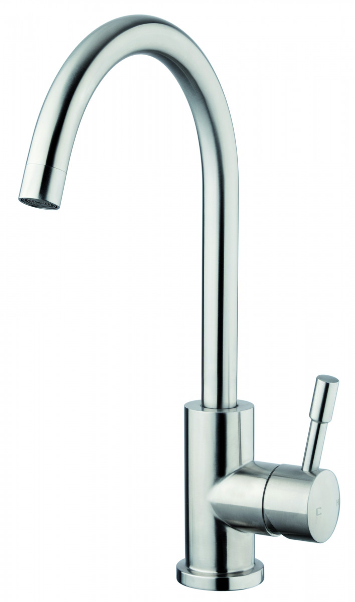 Foreno Stainless Steel Sink Mixer by Voda Plumbingware EBOSS
