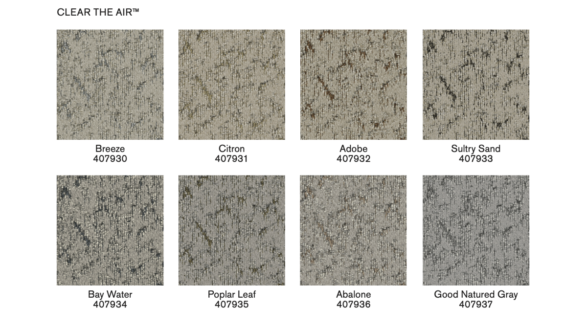 Clear the Air swatches