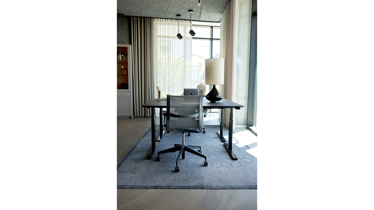 Fletco Apis blue Office 2 Area rug Interior design Rudnicki 12436 Lowres