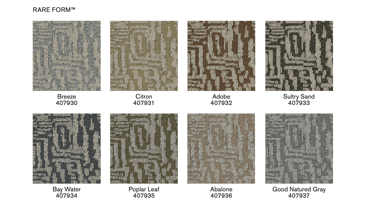 Rare Form swatches