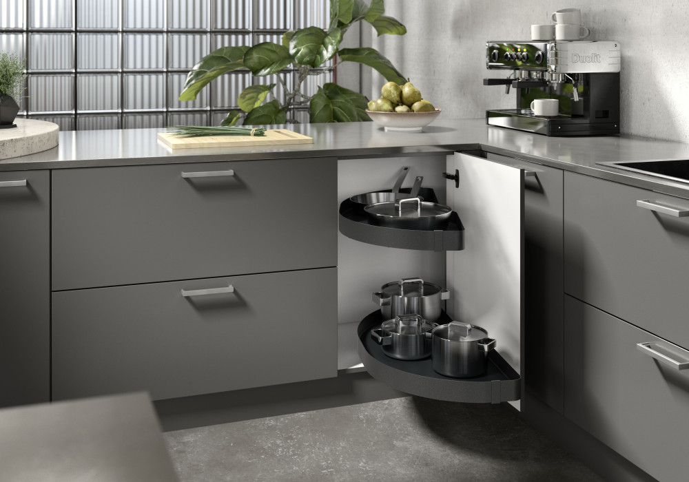 Salso Corner Unit, Swivel Pull-Out