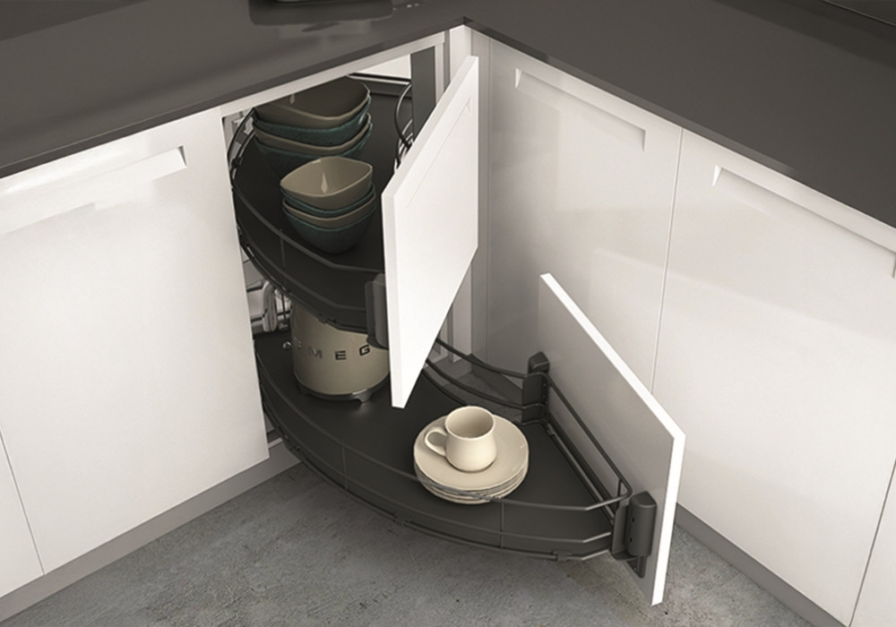 Senio Corner Unit, Swivel Pull-Out