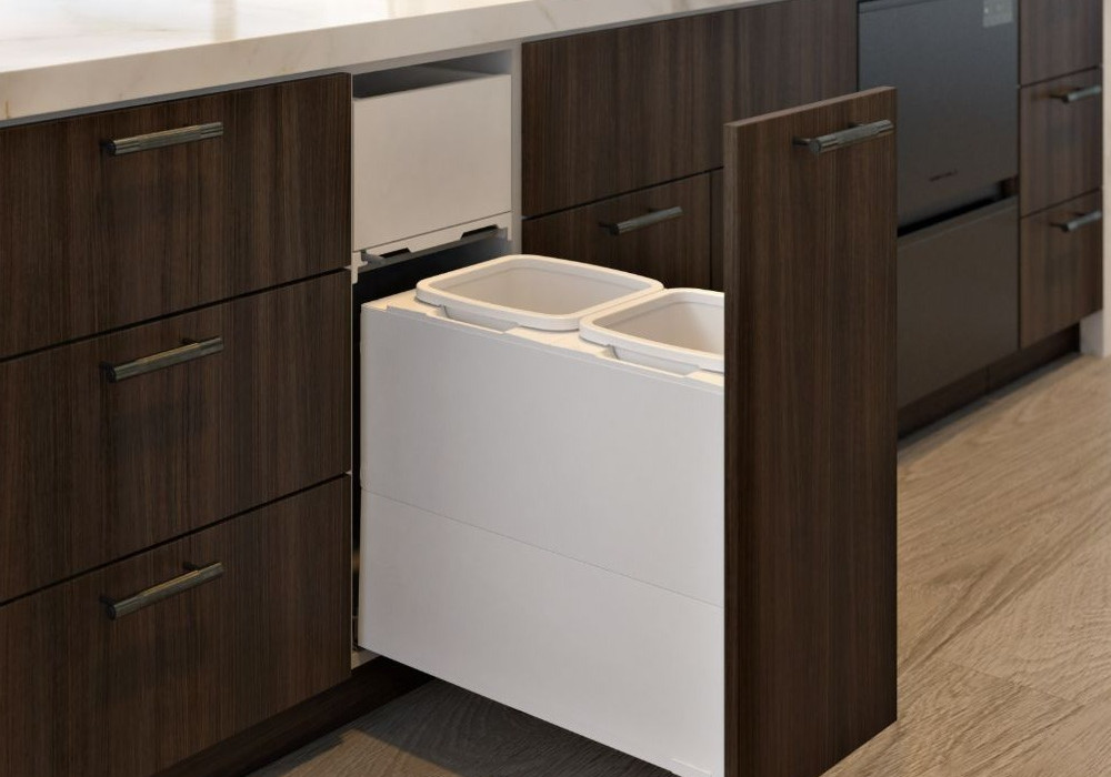 Concelo entro for Blum Merivobox: 350mm Cabinet, 2 x 16L — Silk White