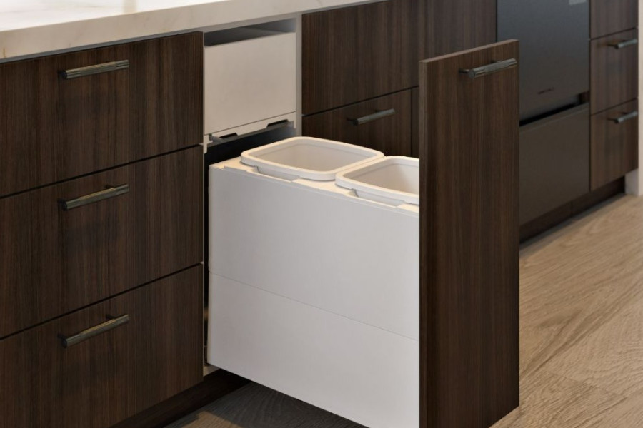 Concelo entro for Blum Merivobox: 350mm Cabinet, 2 x 16L — Silk White