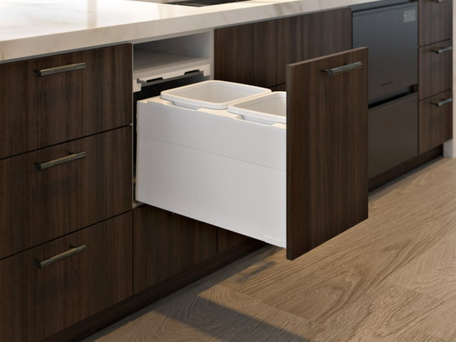 Concelo entro for Blum Merivobox: 400mm Cabinet, 2 x 15L — Silk White
