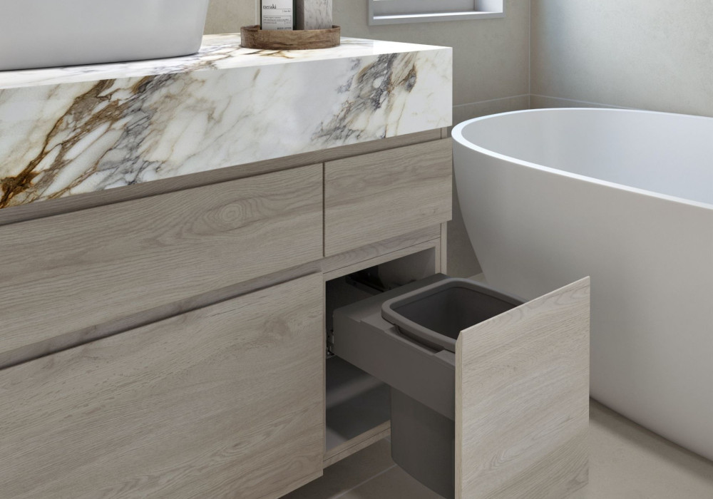 Concelo Bathroom Bin 1 x 13L Bucket — Cinder