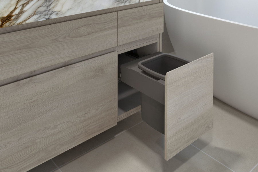 Concelo Bathroom Bin 1 x 13L Bucket — Cinder