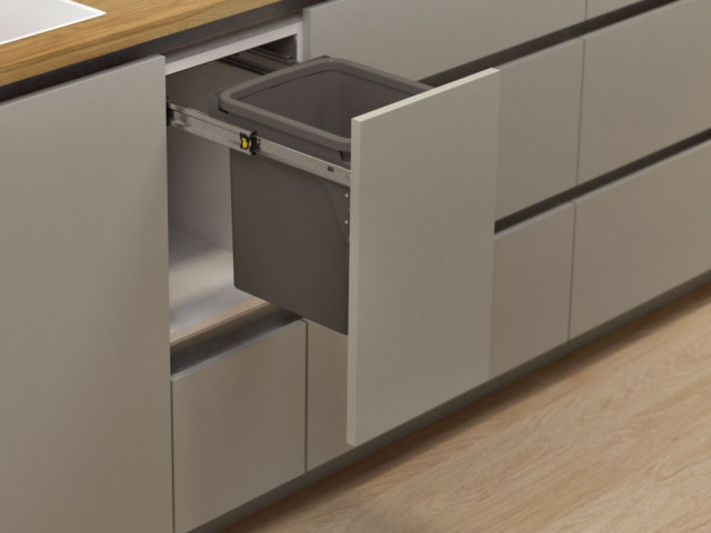 Hideaway Compact 1 x 15L Bucket Door Pull — Cinder
