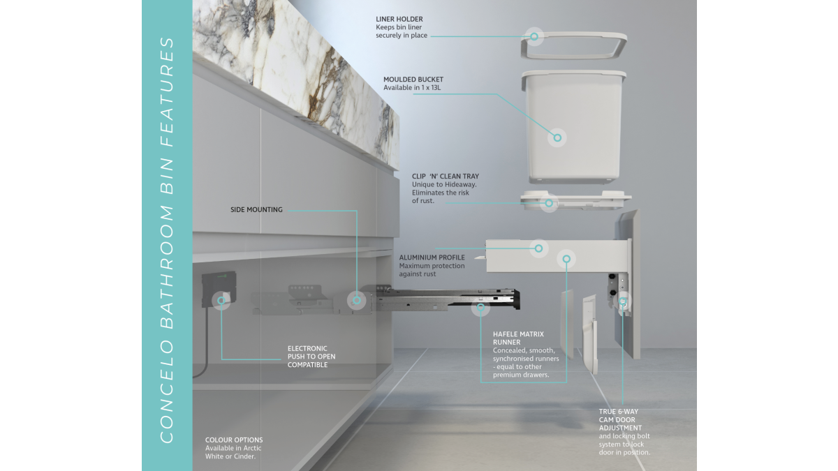 Concelo bathroom exploded MED
