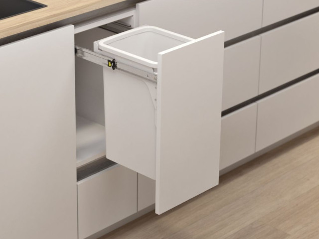 Hideaway Compact 1 x 20L Door Pull — White