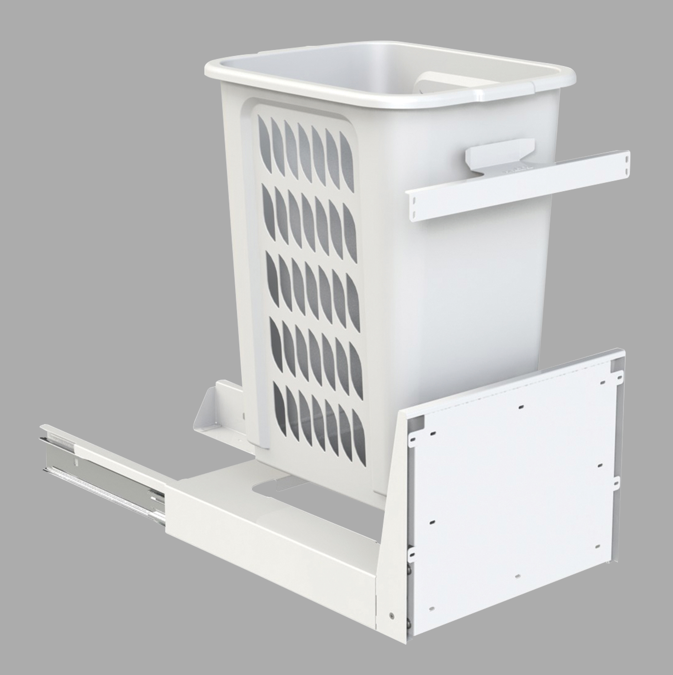 Hideaway Soft Close 1 x 60L Laundry Hamper (Base Mount) by Hideaway Bins EBOSS