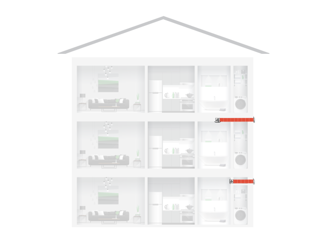 Bathroom Ventilation System Through Wall via Bulkhead