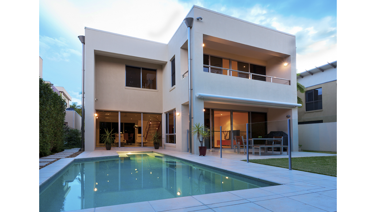 Small pool and apartment