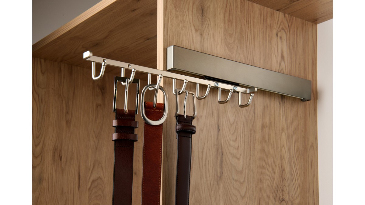 Amedeo Belt Rack Extended Pearl Grey