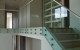 3 Double Disc Frameless Glass Internal Balustrade with interlinking top rail to comply with new regulations