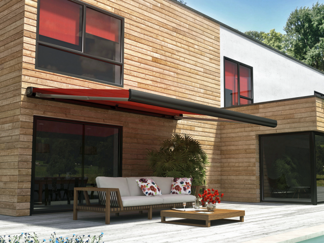 Folding Arm Box Awning — Soleia™ 