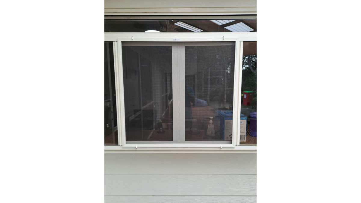 Fixed frame dbl door