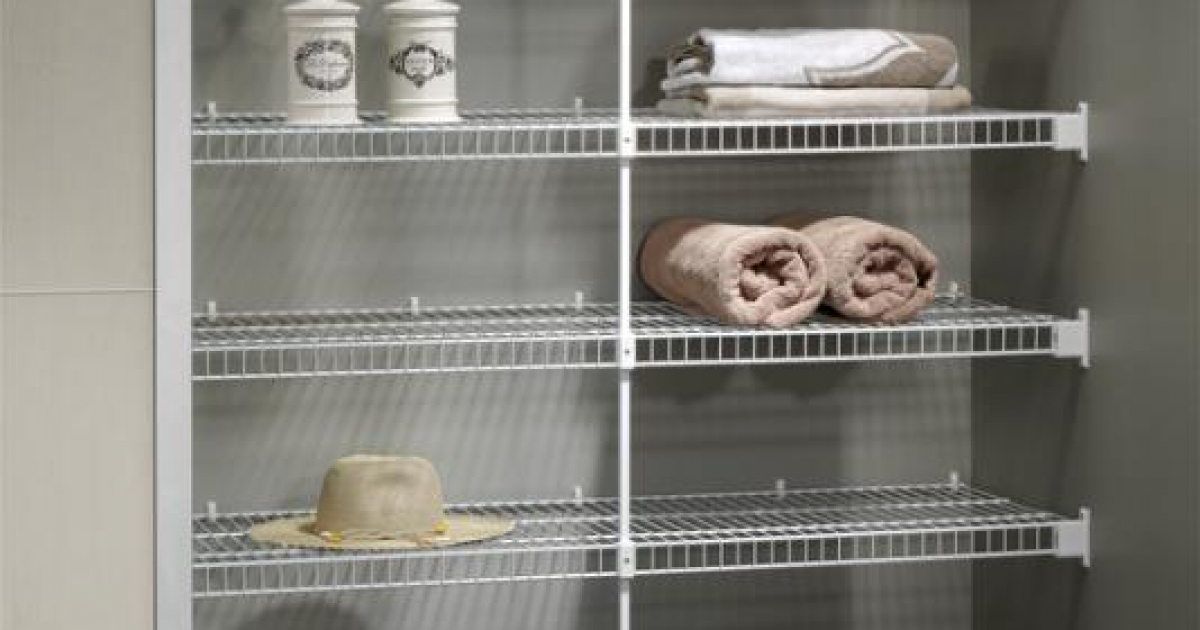 Wire Wardrobe Organiser Systems by Juralco Aluminium EBOSS