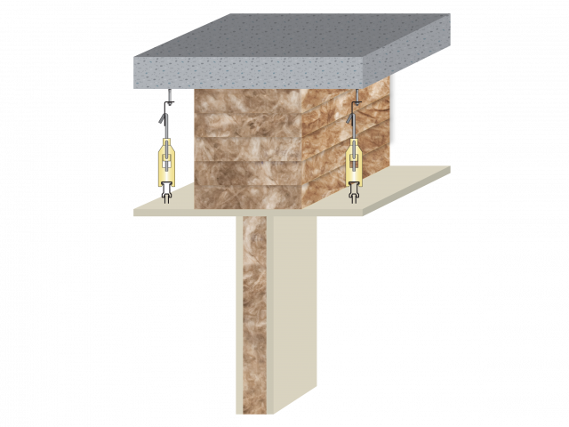 Earthwool glasswool insulation: Baffle Stack