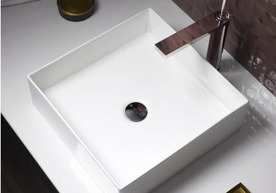 Mica Square Vessel Basin