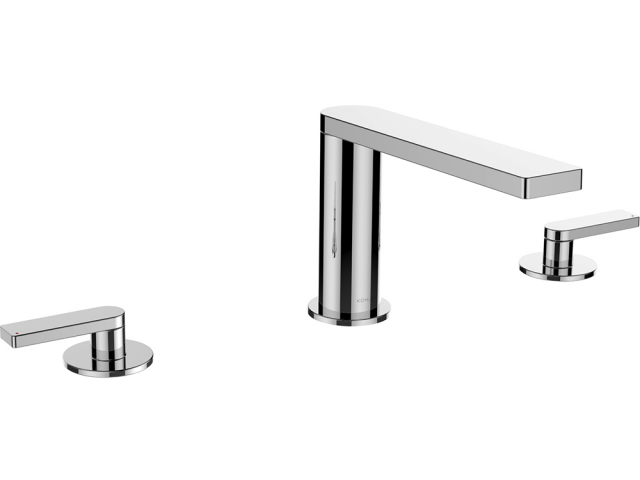 Composed 3TH Bath Set-Lever Handle Polished Chrome