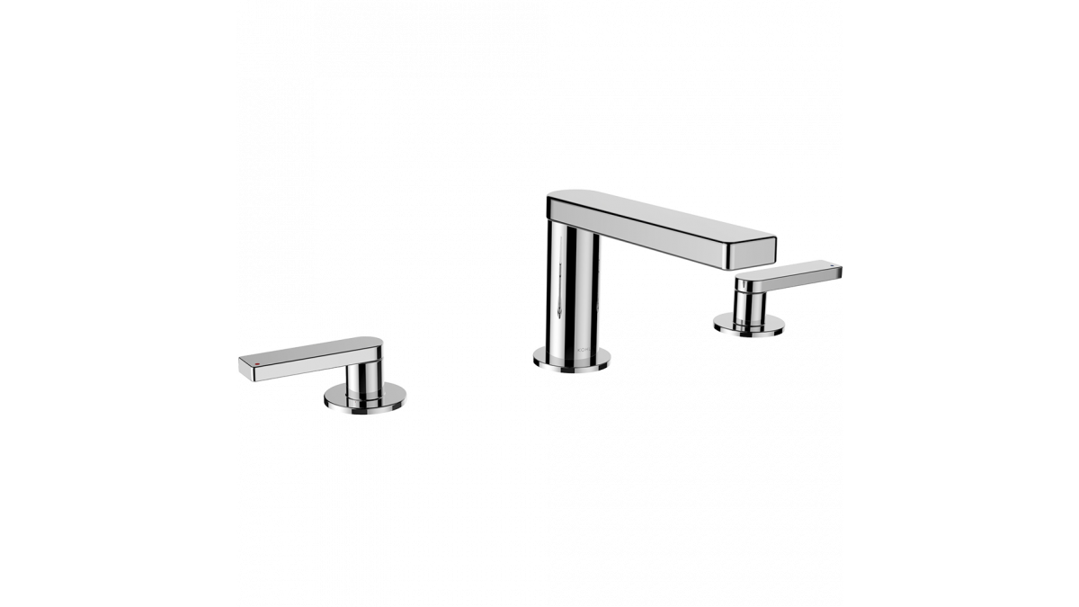 73060t 4 1000x1000 Hob Mount Basin Set Lever Handle