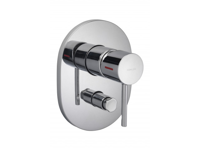 Cuff Shower and Bath Mixer with Diverter
