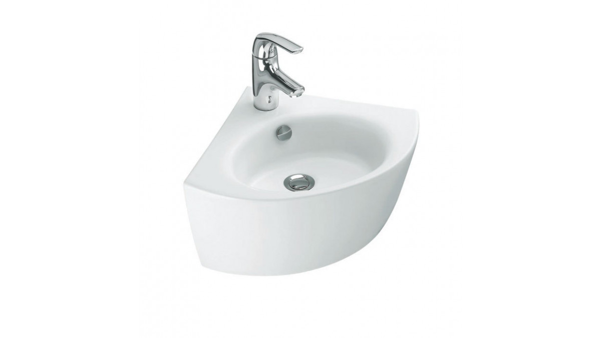 ove 365x365mm corner wall mount wash basin 19960W 00