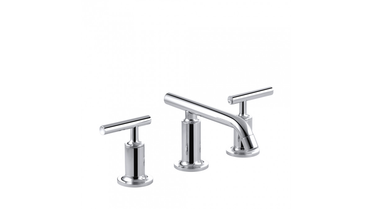 Purist Basin Set Low Spout Lever Handles+14410A B4 CPx1000