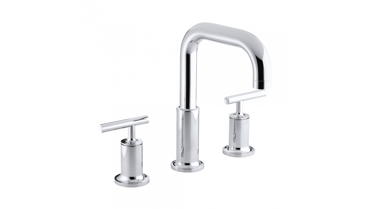 Purist Hob Mount Bath Set with Lever Handles+14428A 4 CPx1000