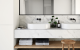 Laminex Laminates Bathroom Carrara Delicata Sink Classic Oak Shelve min