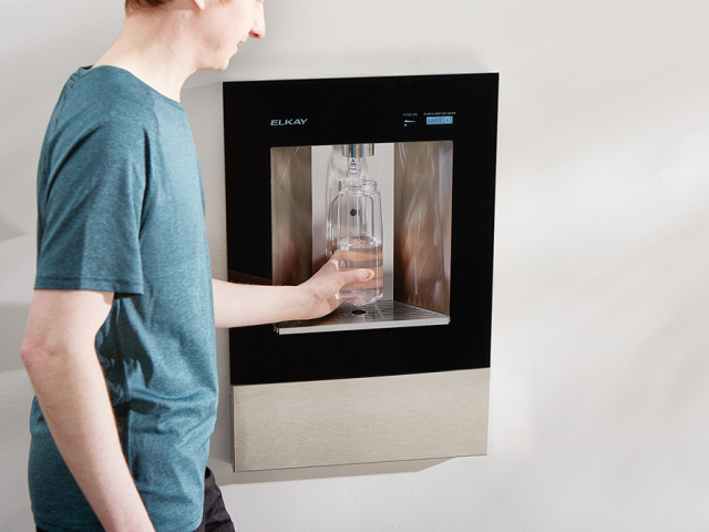 Zurn Elkay ezH2O Liv® Pro In-wall Commercial Filtered Water Dispenser Non-refrigerated
