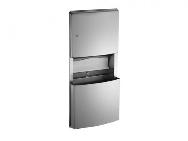 ASI Roval Recessed Paper Towel Dispenser & Waste Receptacle