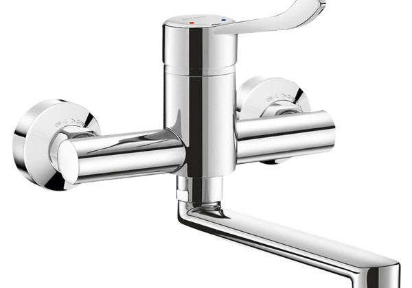 Delabie Securitouch Wall Mounted Basin Mixer — DE2455