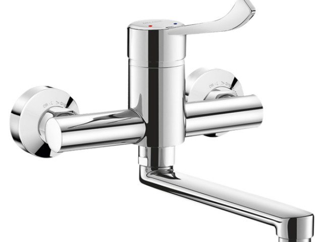 Delabie Securitouch Wall Mounted Basin Mixer — DE2455