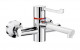 delabie securitherm wall mounted bioclip basin mixer deh9610