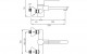 delabie securitherm wall mounted bioclip basin mixer drawing deh9610