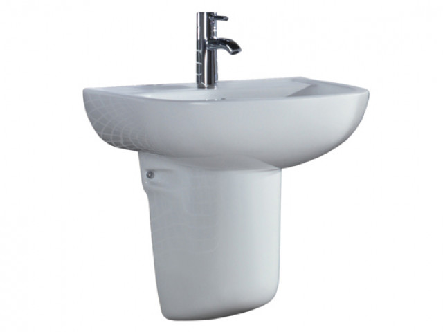 RAK Compact 450 Wall Hung Basin and Shroud: RA-CO2111HP45