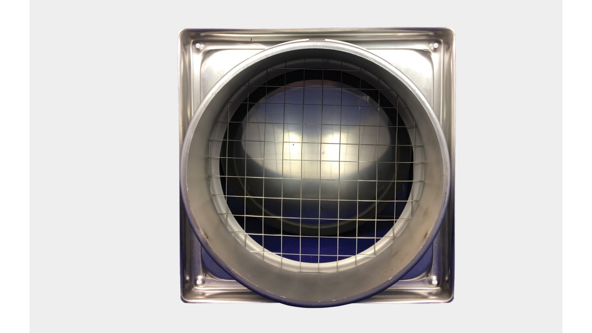EBOSS Stainless Steel Cowl Wall Vent 2