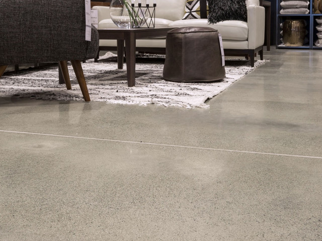 Beach House — Light Exposure Concrete Floor Finish