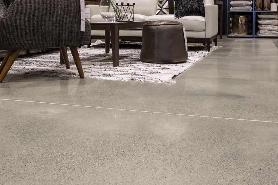 Beach House — Light Exposure Concrete Floor Finish