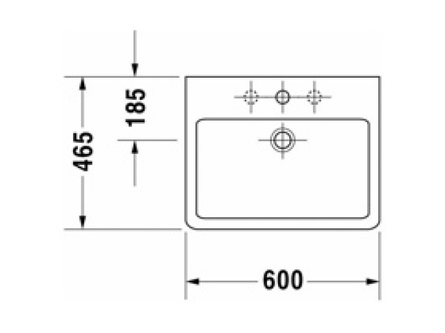 Duravit Vero Basin 60cm