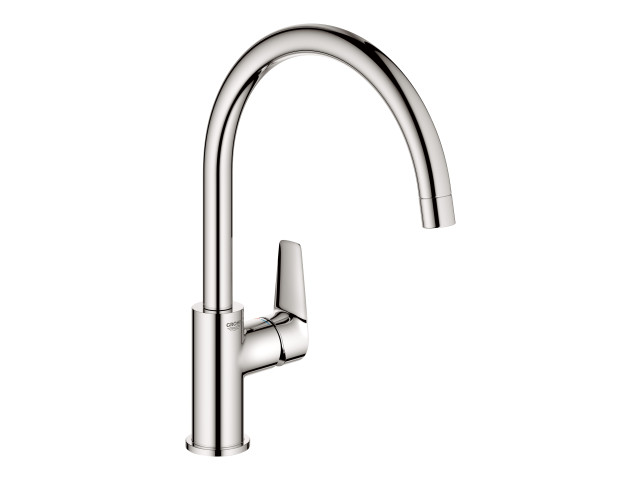GROHE BauEdge Gooseneck Kitchen Mixer